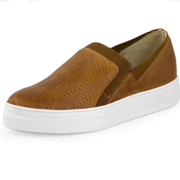 Cali Slide by Charleston Shoe Company Tan Slip on Leather Loafers - Picture 1 of 8